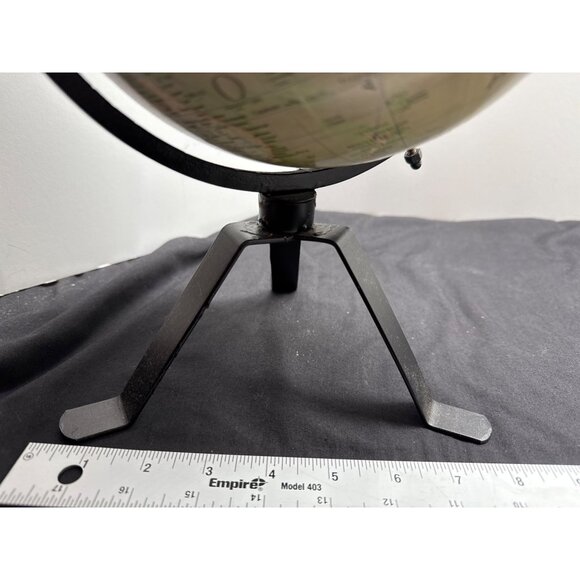 Vintage Globe Terrestre Geographes - Editures Paris France With Metal Stand - Picture 5 of 10